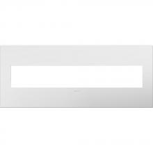 Legrand-adorne AWP6GWHW1 - GLOSS WHITE ON WHITE 6 GANG WALL PLATE