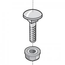 Legrand-Cablofil 941084 - EZBN1/4EZ- ROUND HEAD SCREW & FLANGE NUT