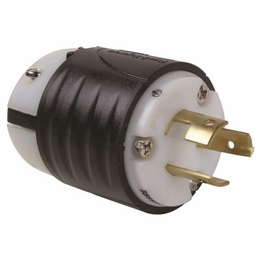 TURNLOK PLUG 3-WIRE 20A 125/250V B&W