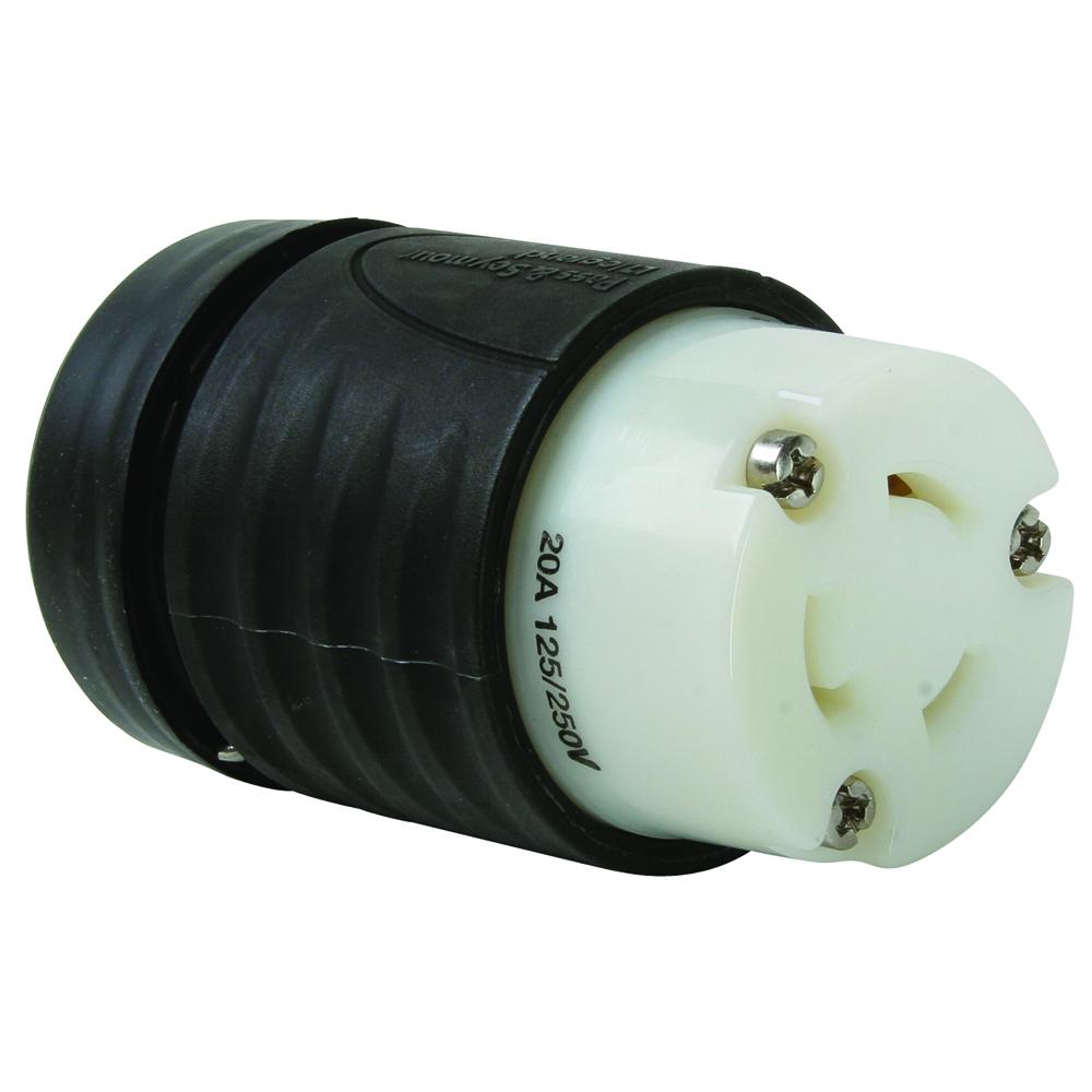 TURNLOK CONNECTOR 3WIRE 20A125/250V