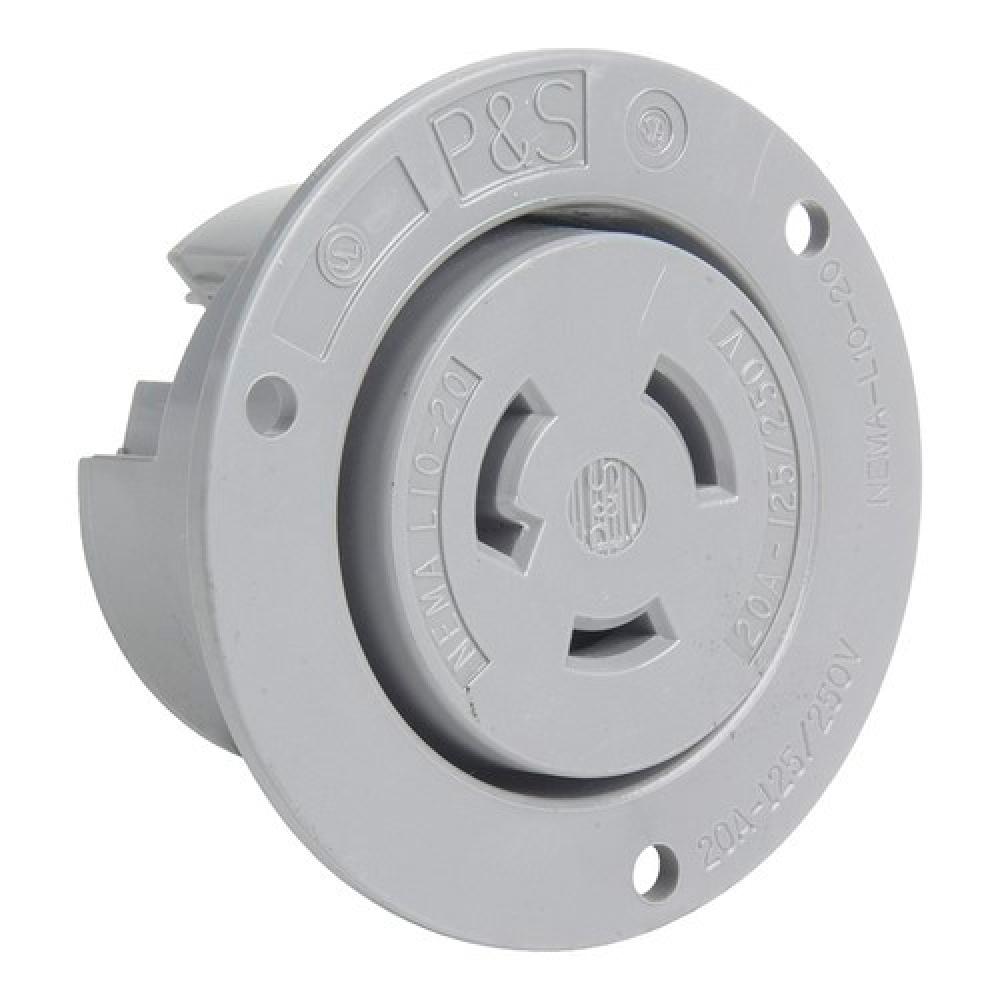 TRNLK FLANGED OUTLET 3W 20A125/250V