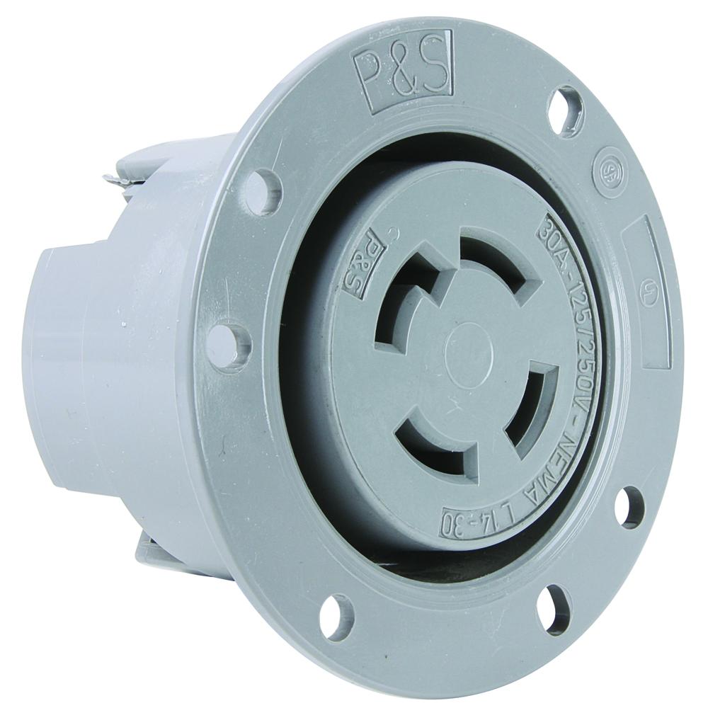 FLANGED OUTLET 4W 30A 125/250V T/L