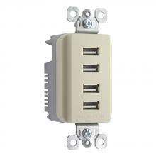 Legrand-Pass & Seymour TM8USB4ICC6 - RADIANT QUAD USB 4.2A IV