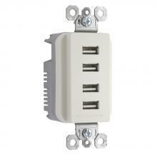 Legrand-Pass & Seymour TM8USB4LACC6 - RADIANT QUAD USB 4.2A LA