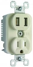 Legrand-Pass & Seymour TM-88USBLACC6 - 3.1A USB + SINGLE 15A LA