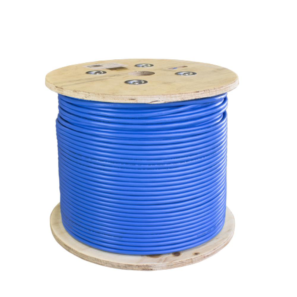 Bulk 1000 Ft. CAT6a U/UTP Solid CMR Blue