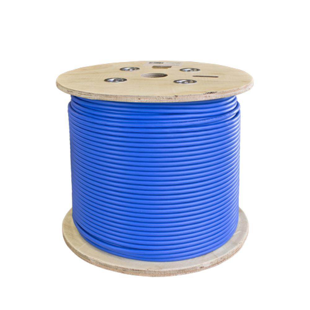 Bulk 1000 Ft. CAT6a U/UTP Solid CMP Blue