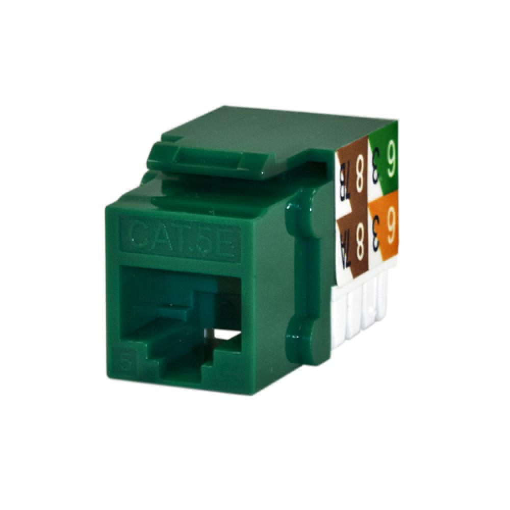 CAT5e RJ45 Keystone Jack Green