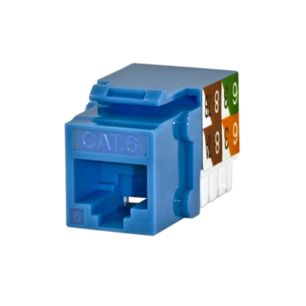 CAT6 RJ45 Keystone Jack Blue