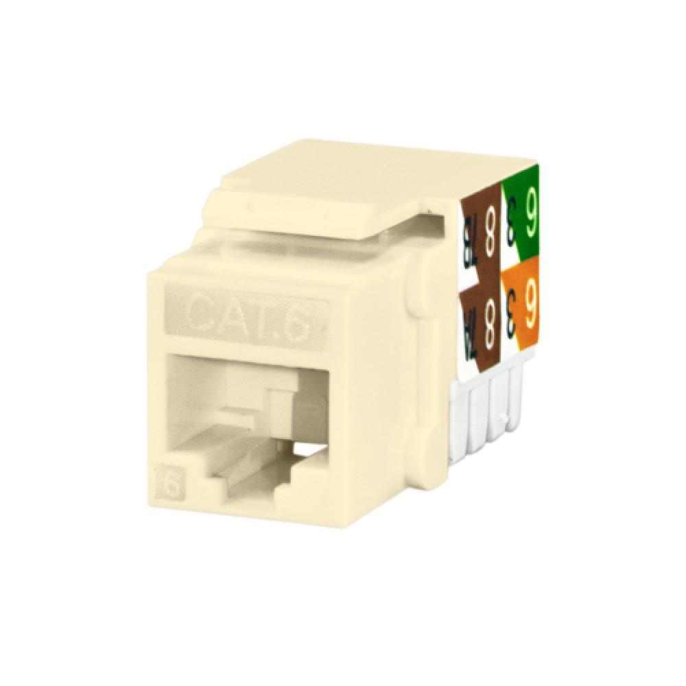 CAT6 RJ45 Keystone Jack Ivory