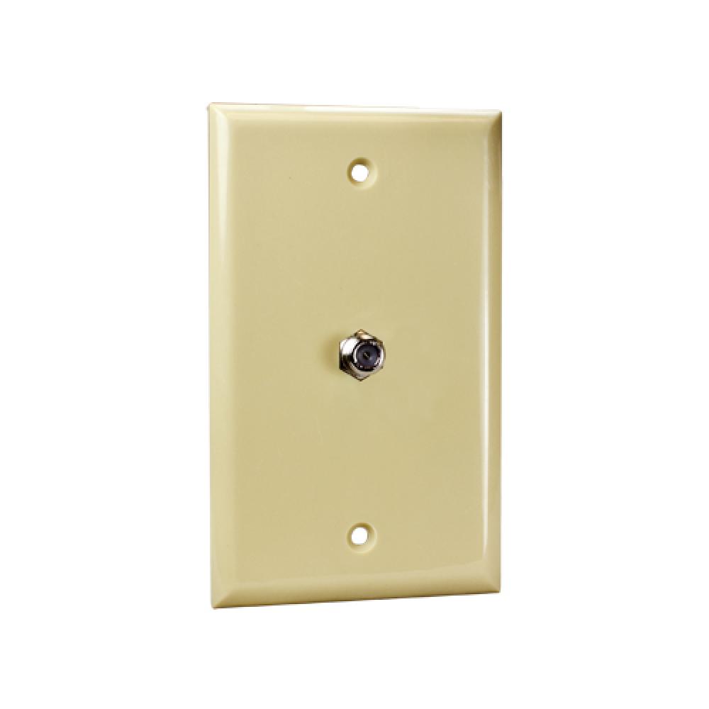 Wall Plate 1xF81 1 Gang Ivory