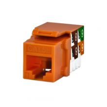 Vericom MKJ5U-02413 - CAT5e RJ45 Keystone Jack Orange