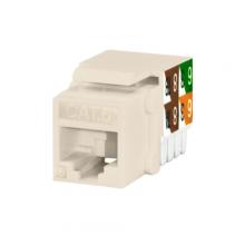 Vericom MKJ6U-02418 - CAT6 RJ45 Keystone Jack Light Almond