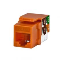 Vericom MKJ6U-02419 - CAT6 RJ45 Keystone Jack Orange