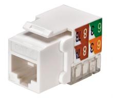 Vericom MKJ6U-02420 - CAT6 RJ45 Keystone Jack White