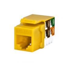 Vericom MKJ6U-02421 - CAT6 RJ45 Keystone Jack Yellow