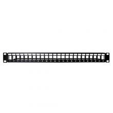 Vericom MPPKU-04040 - 24 Port Blank Keystone Patch Panel Black