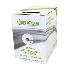 Vericom SA226-01933 - 22 AWG 6 CNDTR STRD SHLD CMR SC CBL 1Kft