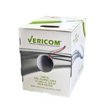 Vericom SF182-01945 - 18AWG 2CNDTR SLD FPLR Fire ALM CBL 1Kft