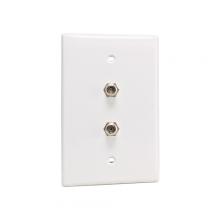 Vericom XFPMP-04150 - Wall Plate 2xF81 1 Gang Midsize White