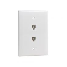 Vericom XFPMP-04152 - Wall Plate 2xRJ14 1 Gang Midsize White