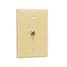 Vericom XFPMP-04154 - Wall Plate 1xF81 1 Gang Midsize Ivory