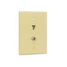 Vericom XFPMP-04158 - Wall Plate 1xRJ14 1xF81 1 Gang MDSZE IV