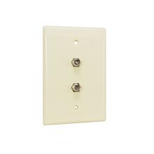 Vericom XFPMP-04160 - Wall Plate 2xF81 1 Gang Midsize LT ALM