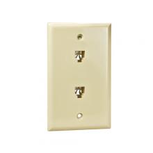 Vericom XFPOP-00477 - Wall Plate 2xRJ14 1 Gang Ivory