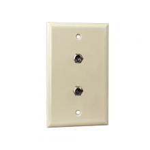 Vericom XFPOP-01450 - Wall Plate 2xF81 1 Gang Light Almond