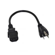 Vericom XPS01-00940 - 3 Prong C13 Power Cord Black 1 ft