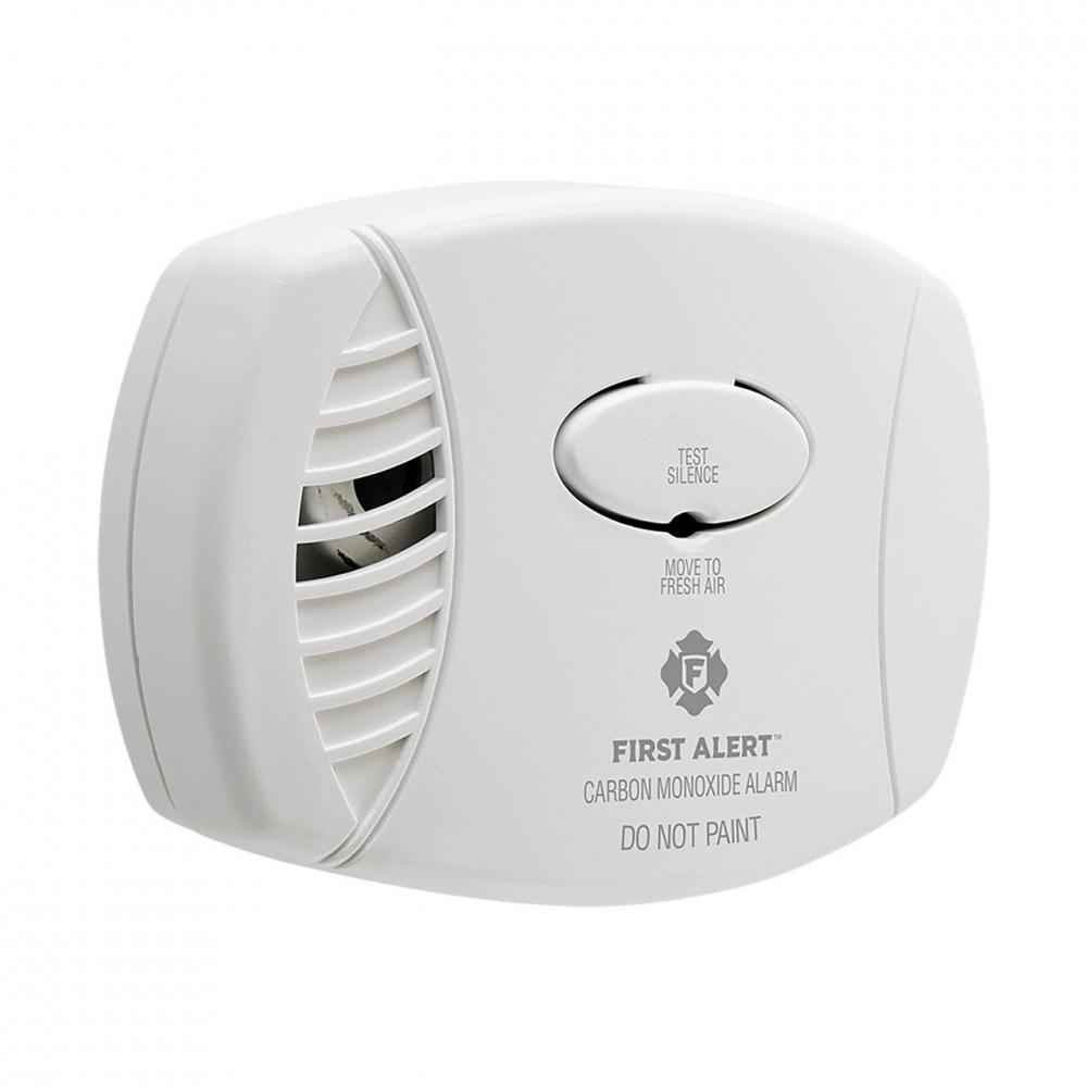 Plug-in CO Alarm w 9V Battery Backup