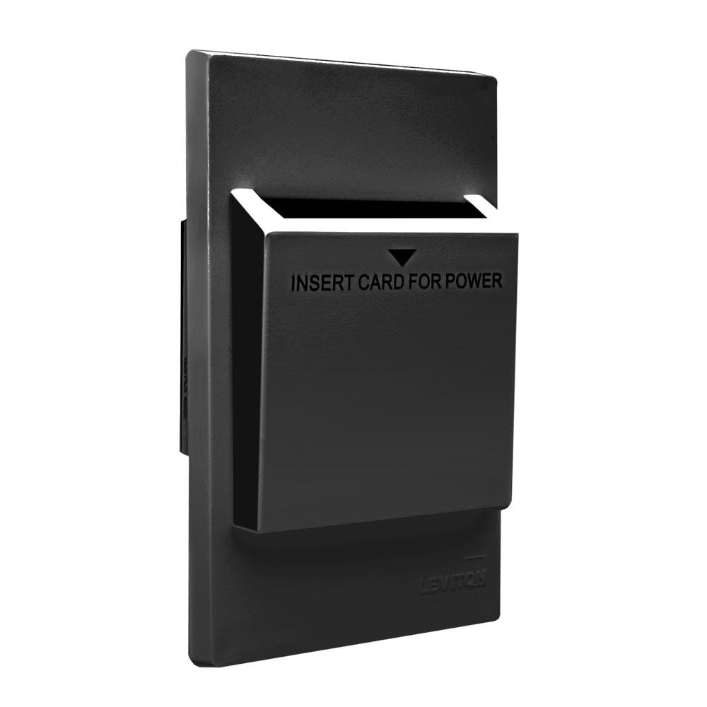 CARD KEY WALLPLATE BLK