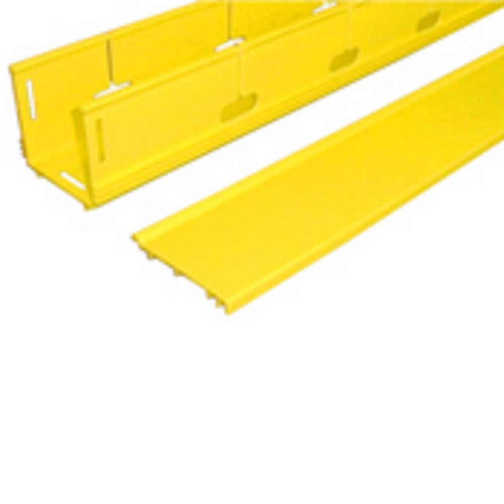 4X4 SLOTTED DUCT W/HINGED COVER YELLOW