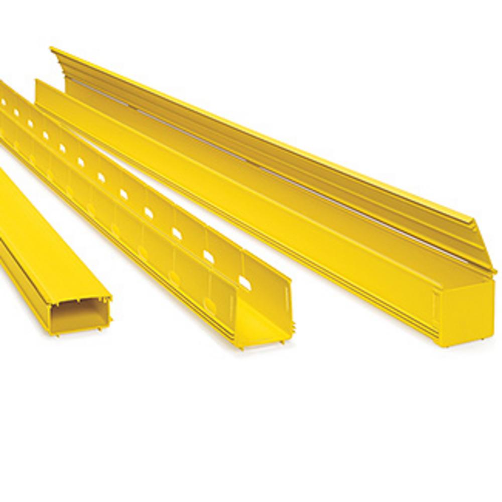 2X2 SLOTTED DUCT W/HINGED COVER YELLOW