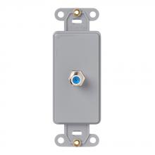 Leviton 40681-GY - F-CONN DECORA INSERT GY.