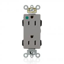 Leviton M1626-HGG - 515R LEV LOK HG DEC RECEP GRAY