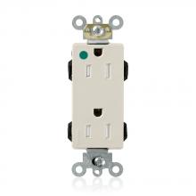 Leviton M1626-ILT - 5-15R LEV LOK HG ILL DEC RECEP LT ALM