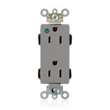 Leviton M1626-PLG - LEVLOK 15A PL DECORA GRY