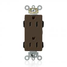 Leviton M1626 - 5-15R LEV LOK DEC RECEP BROWN