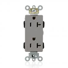 Leviton M1636-GY - 5-20R LEV LOK  COMM RECEP DEC GRAY