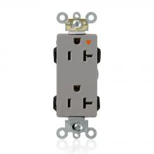 Leviton M1636-IGG - 5-20R LEV LOK IND GRD IG DEC RECEP GRAY