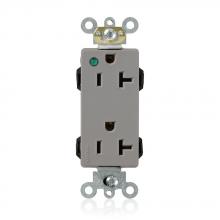 Leviton M1636-PLG - LEVLOK 20A PL DECORA GRY