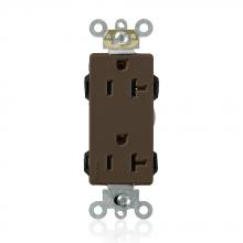 Leviton M1636 - 5-20R LEV LOK  COMM RECEP DEC BROWN