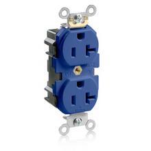 Leviton M5362-SB - 5-20R LEV LOK COMM RECEP BLUE