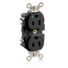 Leviton M8200-E - 5-15R LEV LOK HG RECEP BLACK WIDE