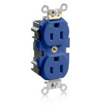 Leviton M8200-HB - 5-15R LEV LOK HG  RECEP BLUE