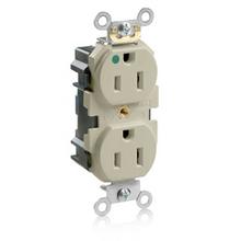 Leviton M8200-HI - IV LEV-LOK HG DUP REC 15A125V SLIM