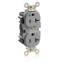 Leviton M8300-GY - 5-20R  LEV LOK HG RECEP GRAY