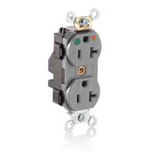 Leviton M8300-IGG - 5-20R LEV LOK HG IG RECEP GRAY